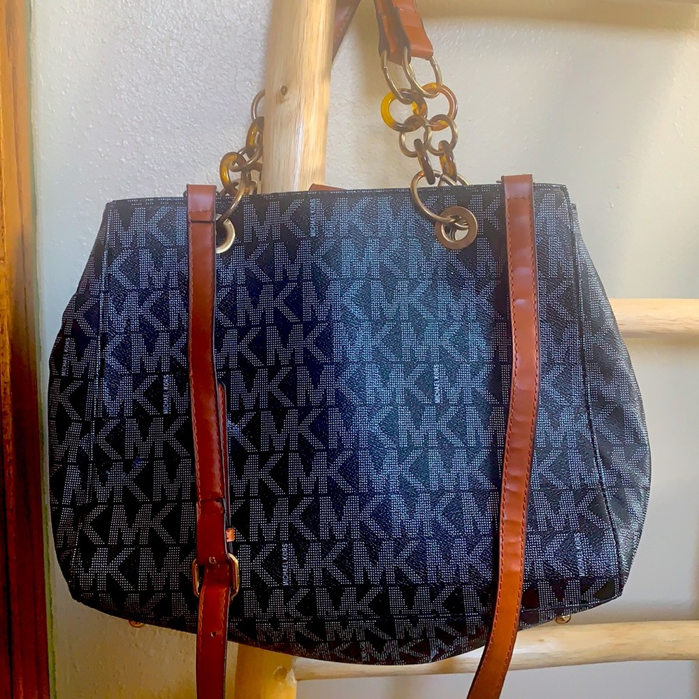 Michael Kors Cynthia Tortoise Shell Handbag